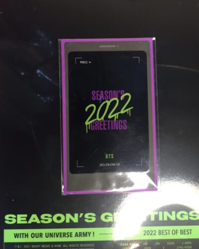 BTS 2022 Season's Greetings DVD photo review